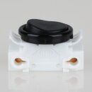 Lampen Einbau-Wippschalter schwarz – BJB 43.409, runde Wippe, 1-polig, 250V/6A