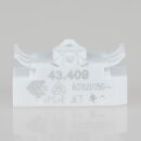 Lampen Einbau-Wippschalter schwarz – BJB 43.409, runde Wippe, 1-polig, 250V/6A