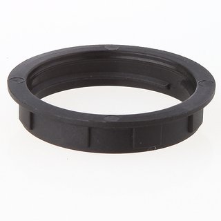 E14 Unterring Schraubring Thermoplast schwarz 35x7mm für Kunststoff Fassung