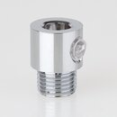 M10x1 Klemmnippel Zugentlastung aus Metall Verchromt mit...