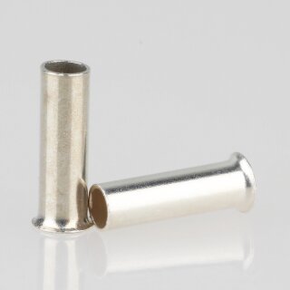 Aderendhülsen 1,5 mm² ohne Isolierung – 7 mm Länge – galvanisch versilbert – 100 Stück