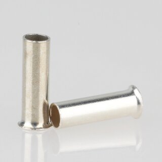 Aderendhlsen 1,5 mm ohne Isolierung &ndash; 7 mm Lnge &ndash; galvanisch versilbert &ndash; 100 Stck