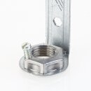 E14 Kunststoff Fassung 100-120mm schwarz mit Metall-Winkel für Kronleuchter / Lüster