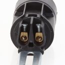 E14 Kunststoff Fassung 100-120mm schwarz mit Metall-Winkel für Kronleuchter / Lüster