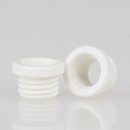 M8x1 Trompetennippel 10x7mm Kunststoff wei ohne...