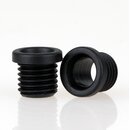 M8x1 Trompetennippel 10x9 mm, Rundbund, Kunststoff...