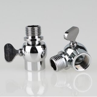 Lampen Kippgelenk 16x27 mm, verchromt, M10 Innengewinde auf M10 Auengewinde