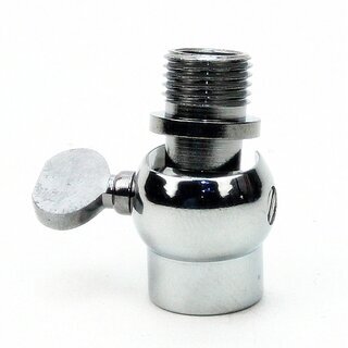 Lampen Kippgelenk 16x27 mm, verchromt, M10 Innengewinde auf M10 Auengewinde