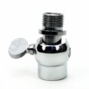 Lampen Kippgelenk 16x27 mm, verchromt, M10 Innengewinde auf M10 Außengewinde