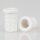 M10x1 Trompetennippel 12x17,5 mm, 15 mm lang, Rundbund, Kunststoff weiß, mit Verdrehschutz