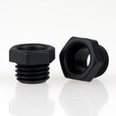 M8x1 Trompetennippel 10x8,5 mm, 6-kant, Kunststoff...