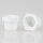 M10x1 Trompetennippel 12x10 mm, 7 mm lang, 6-kant, Kunststoff weiß, ohne Verdrehschutz