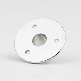 M10x1 Wandnippel / Scheiben-Nippel mit Aufbauscheibe, Metall verchromt, 26x10 mm, Gewindehhe 8,5 mm