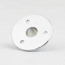 M10x1 Wandnippel / Scheiben-Nippel mit Aufbauscheibe, Metall verchromt, 26x10 mm, Gewindehöhe 8,5 mm