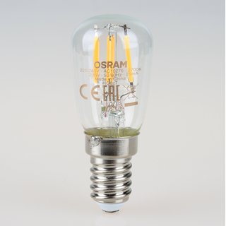 Osram LED Filament Leuchtmittel 2,8W (=25W) Birnen-Form klar E14 Sockel warmwei