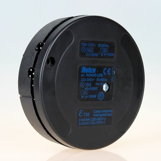 Schnur-Fudimmer schwarz 240V40-250W, HV-LED 4-100W Relco Rondo LED