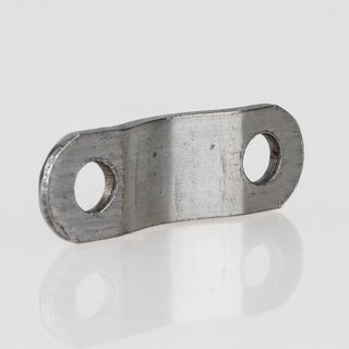Lampenkabel Schelle Zugentlastung Metall gewlbt 21,5x7x1mm