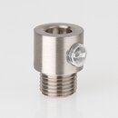 M10x1 Klemmnippel Zugentlastung aus Metall Edelstahloptik...