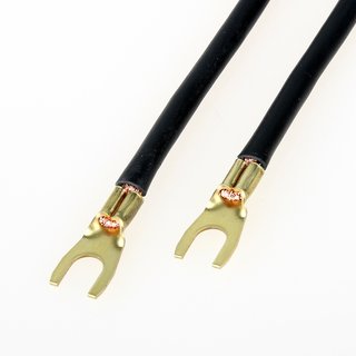 Verdrahtungsbrücke 10mm² schwarz 133mm lang Gabelschuh...