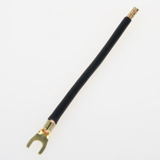 Verdrahtungsbrcke 6mm schwarz 123mm lang Aderendhlse/Gabelschuh (3 Stck)