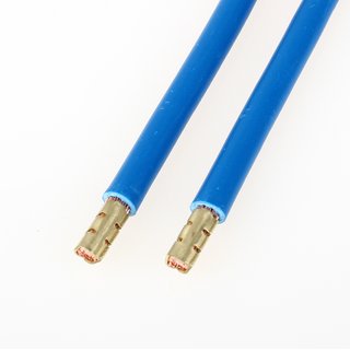 Verdrahtungsbrücke 10mm² blau 133mm lang Aderendhülse...