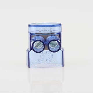 Twin-Lsterklemme transparent 2-polig bis 16mm &ndash; einseitig geschlossen