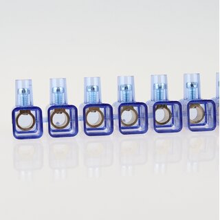 Lsterklemme transparent 10-polig bis 6mm &ndash; einseitig geschlossen