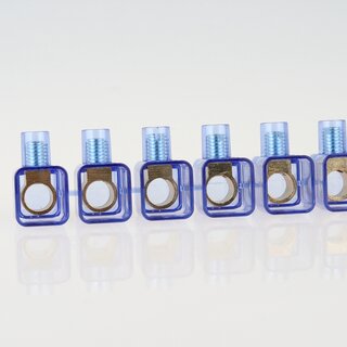 Lsterklemme transparent 10-polig bis 10mm &ndash; einseitig geschlossen