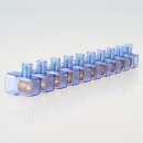 Lüsterklemme transparent 10-polig bis 10mm² – einseitig geschlossen