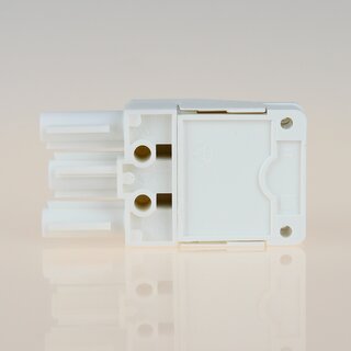 Schnellmontage-Steckverbinder Steckerteil &ndash; 230V/16A &ndash; wei, Thermoplast, fr Leuchtenverdrahtung