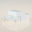 Schnellmontage-Steckverbinder Steckerteil – 230V/16A – weiß, Thermoplast, für Leuchtenverdrahtung
