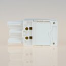 Schnellmontage-Steckverbinder Steckerteil – 230V/16A – weiß, Thermoplast, für Leuchtenverdrahtung