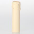 E14 Kerzenhlse Elfenbein mit Tropfenoptik &ndash;...