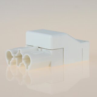 Schnellmontage-Steckverbinder Buchsenteil &ndash; 230V/16A &ndash; wei, Thermoplast, fr Leuchtenverdrahtung