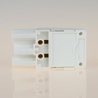 Schnellmontage-Steckverbinder Buchsenteil &ndash; 230V/16A &ndash; wei, Thermoplast, fr Leuchtenverdrahtung