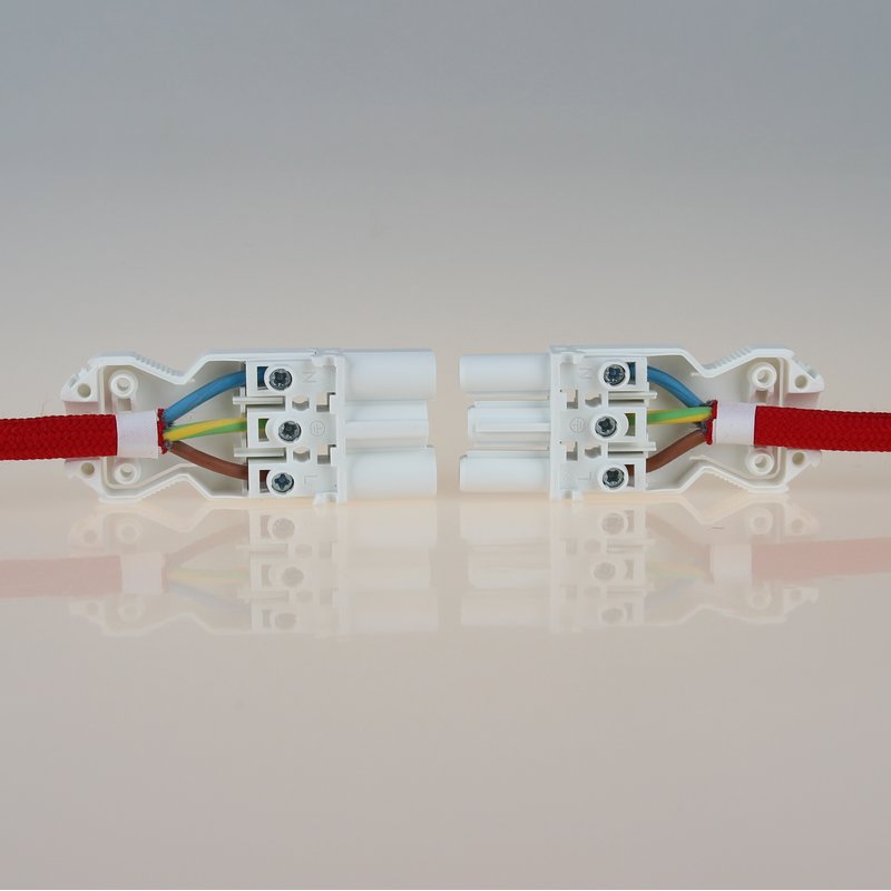3-polig Schnellmontage-Steckverbinder Stecker für Leuchtenverdrahtung Thermopla 