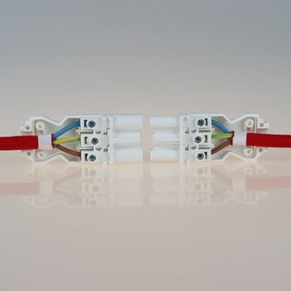 Schnellmontage Steckverbinder fr individuelle Verbindungsleitungen Steckerteil 230V/16A wei