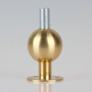 Messing Reduzier-Kugel Ø 25 mm – M10x1 auf M8x1 Innengewinde, für Lampenbau, Leuchtenindustrie und dekorative Anwendungen