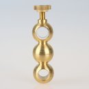 Lampen Messing Rohrverschieber 20x60mm mit Rndelschraube...