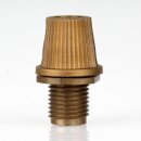 Zugentlaster Kunststoff gold mit Quetschverbindung...