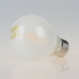 Sigor LED Filament Leuchtmittel 230V/2,5W=(25W) AGL-Form matt E27 Sockel warmwei dimmbar
