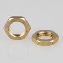 M10x1 Sechskantmutter &ndash; SW14, 3 mm Hhe, Messing...
