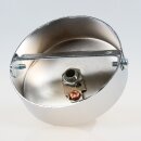 Lampen Baldachin 80 × 25 mm Metall verchromt mit Ringnippel 22 mm – für Kettenaufhängung