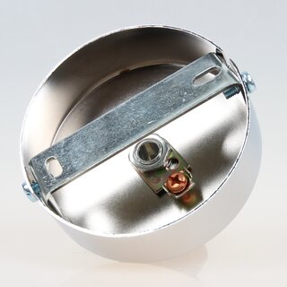 Lampen Baldachin 80  25 mm Metall verchromt mit Ringnippel 30 mm &ndash; fr Kettenaufhngung