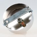 Lampen Baldachin 80 × 25 mm Metall verchromt mit Ringnippel 30 mm – für Kettenaufhängung