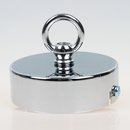 Lampen Baldachin 80x25 Metall verchromt mit Ringnippel...