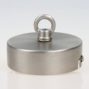 Lampen Baldachin 80  25 mm Metall in Edelstahloptik mit...