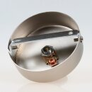 Lampen Baldachin 80 × 25 mm Metall in Edelstahloptik mit Ringnippel 22 mm – für Kettenaufhängung