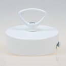 Lampen Baldachin 80  25 mm Metall wei mit...