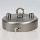 3-Loch Lampen Baldachin 100 × 25 mm Metall in...
